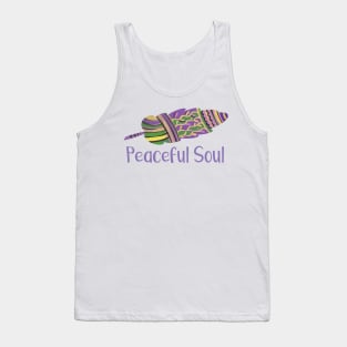 Peaceful Soul - Feather Charms abstract illustration GC-107-02 Tank Top